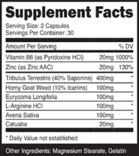 Vigorexin ingredients